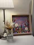 Original Floral Textured Art – Tabletop Framed Collection M01