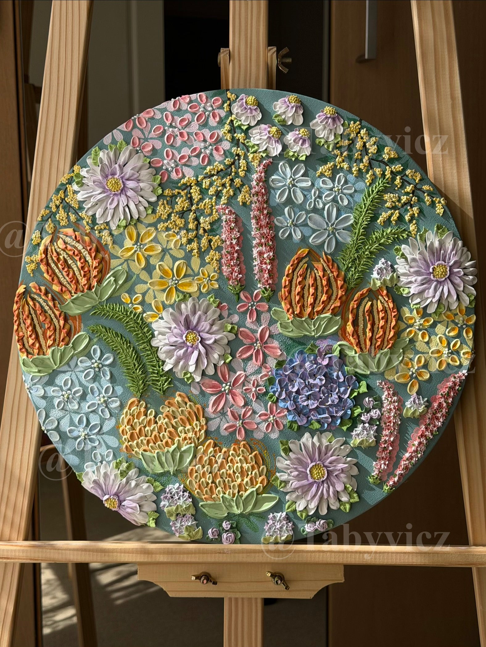 Whispers in Bloom—Floral Textured Wall Art