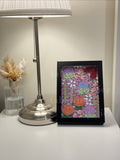 Original Floral Textured Art – Tabletop Framed Collection S04