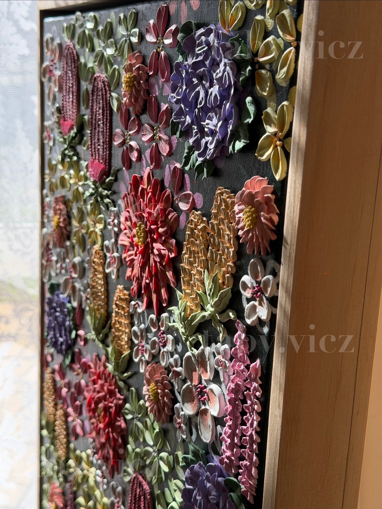 Whispers of the Bush – Colorful Textured Floral Wall Art