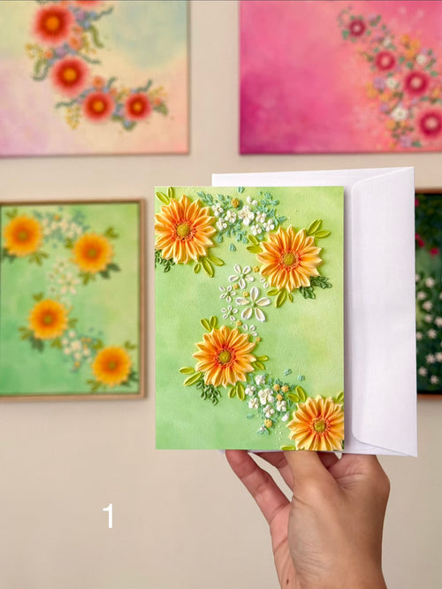 Limited Edition Flora Greeting Card Set 3